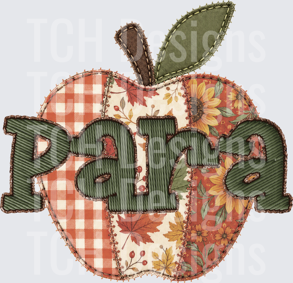 Para Faux Embroidered