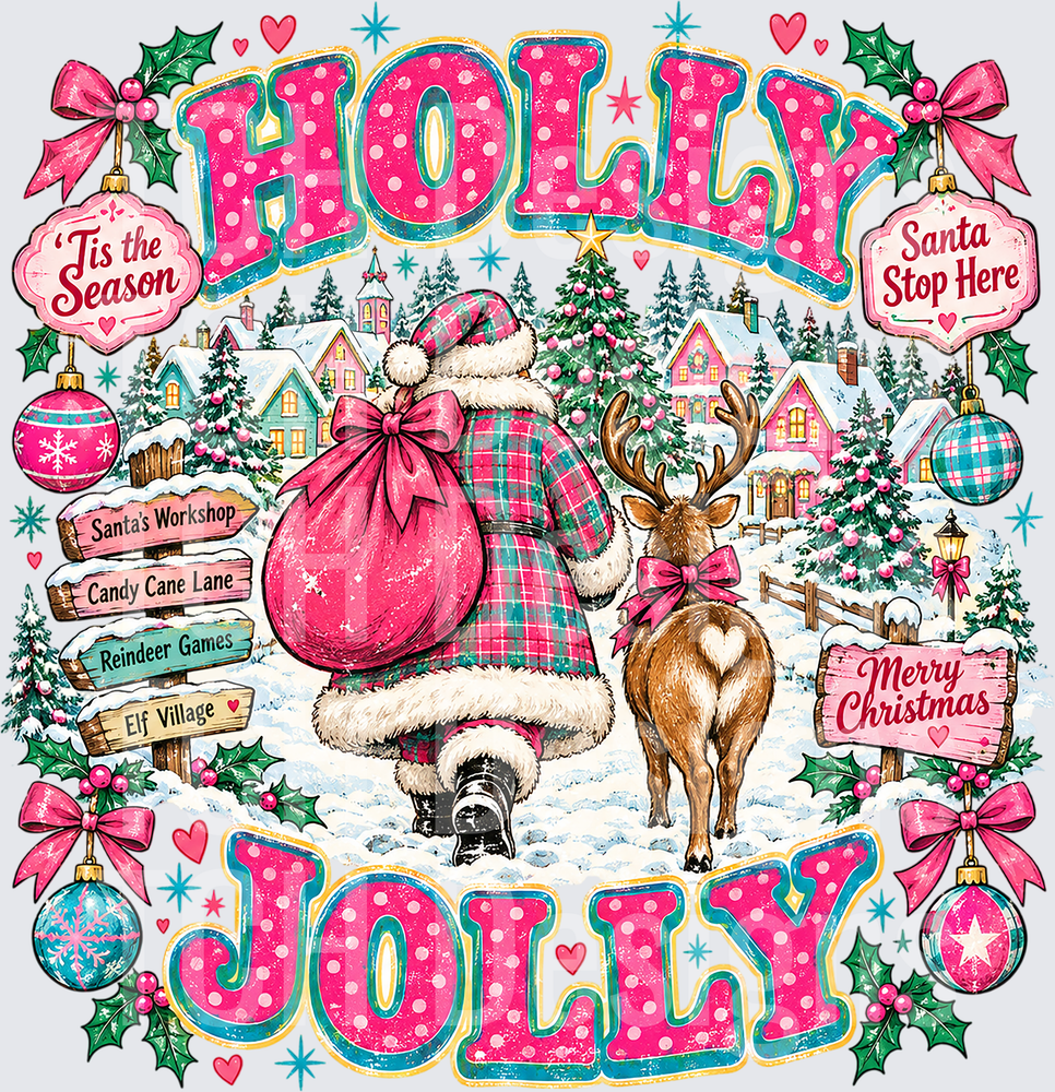 Pink Holly Jolly Christmas