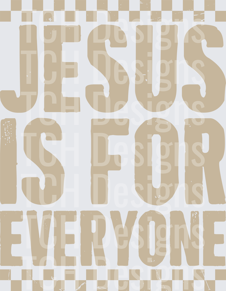 Checkered Jesus Is For Everyone