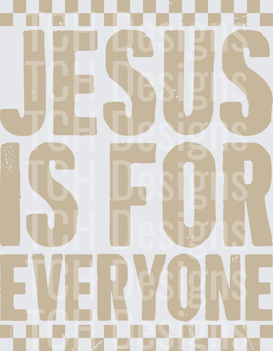 Checkered Jesus Is For Everyone
