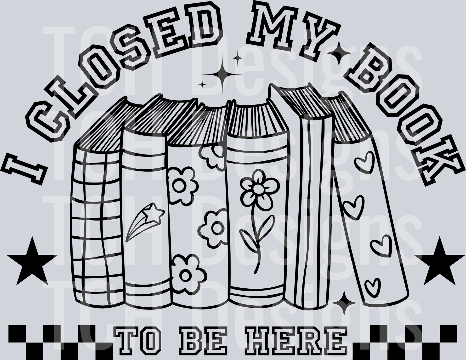 I CLOSED MY BOOK TO BE HERE