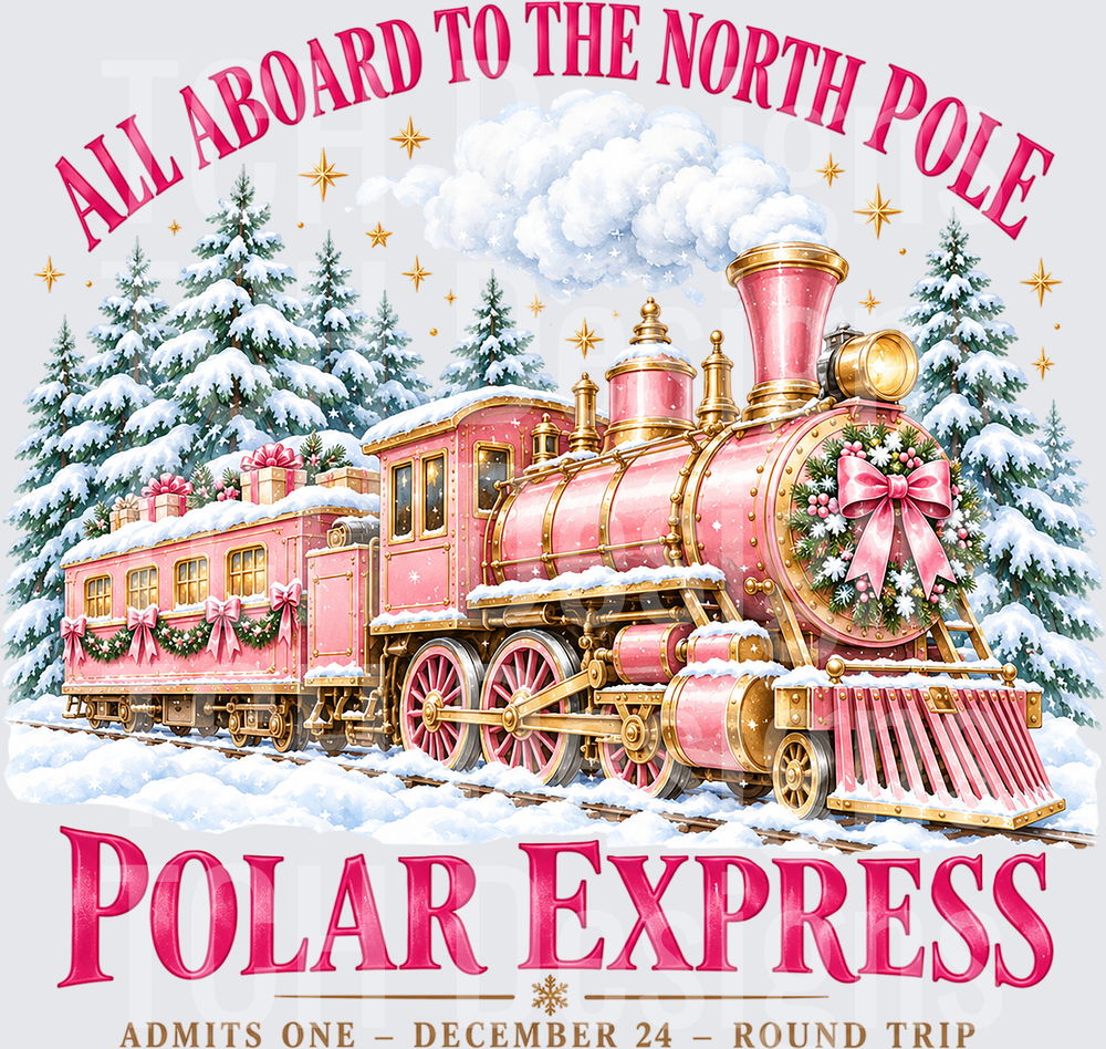 Pink Polar Express Christmas