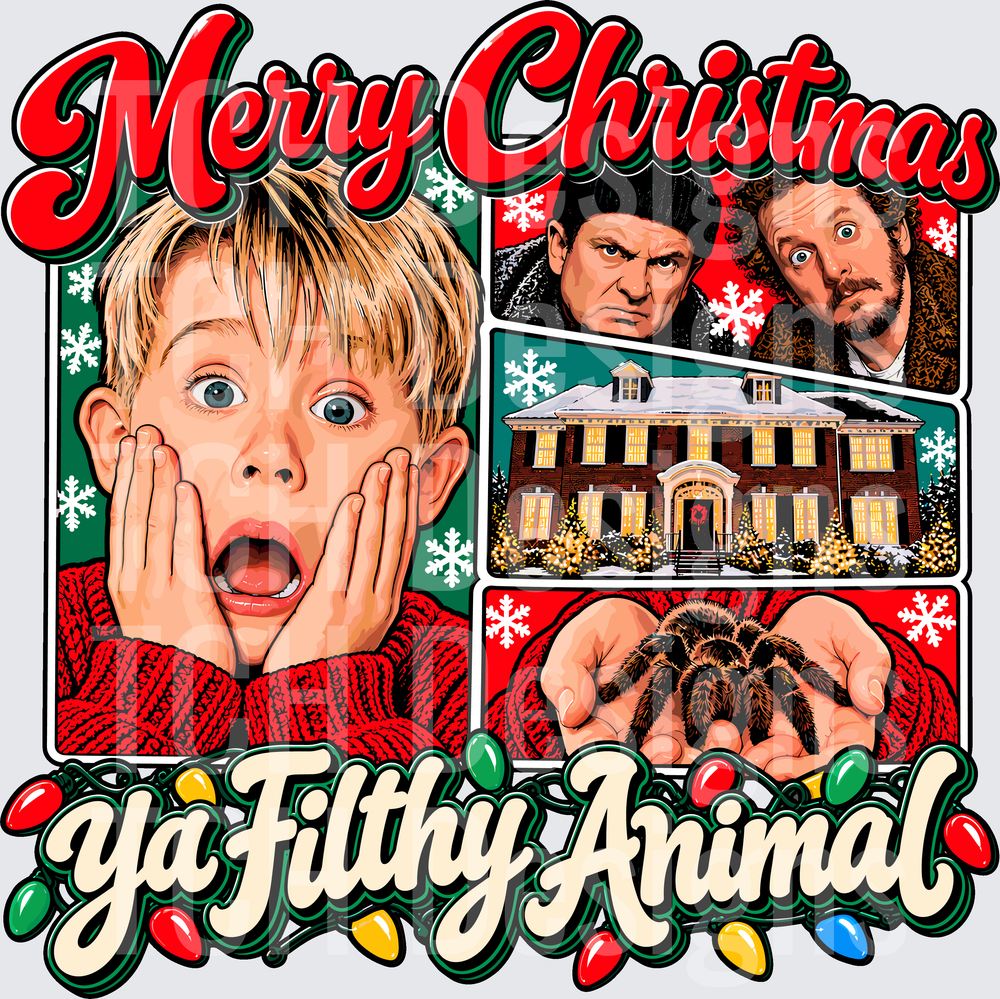 MERRY CHRISTMAS YA FILTHY ANIMAL COLLAGE