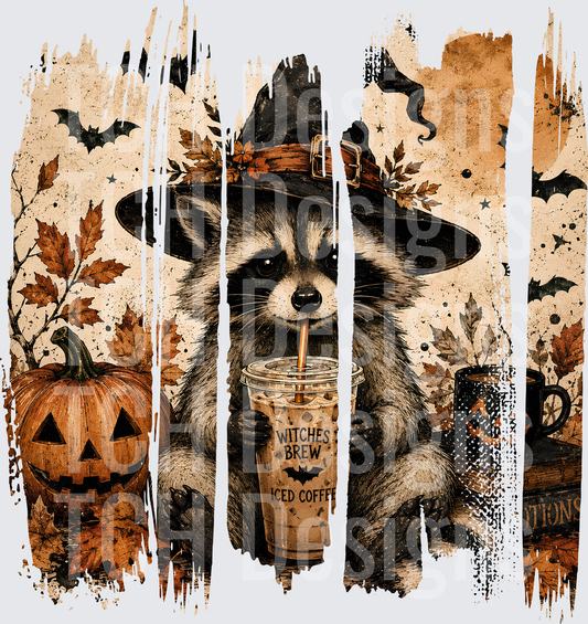 HALLOWEEN RACOON BRUSH