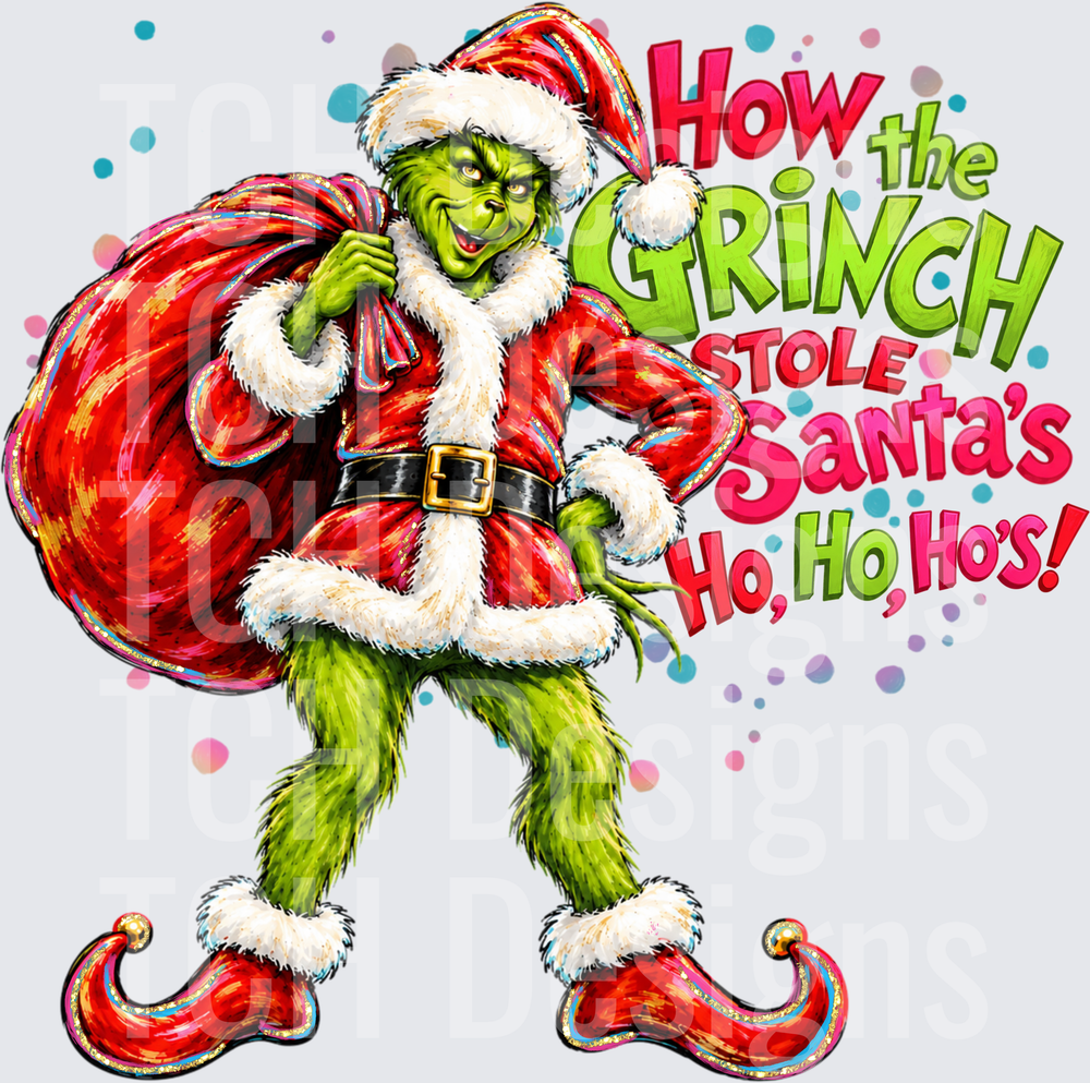 HOW THE GRINCH STOLE SANTAS HO HO HOS