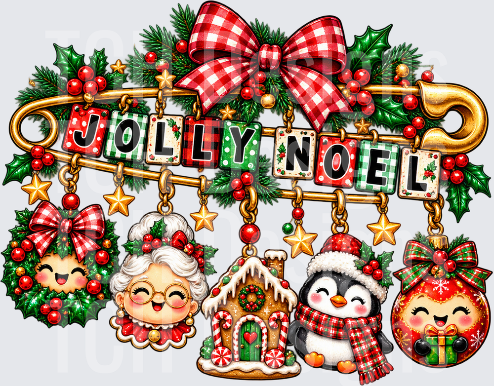 Jolly Noel Beaded Pin
