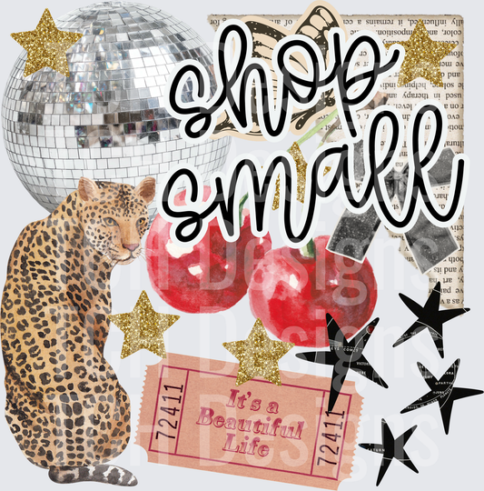 SHOP SMALL COLLAGE LEOPARD