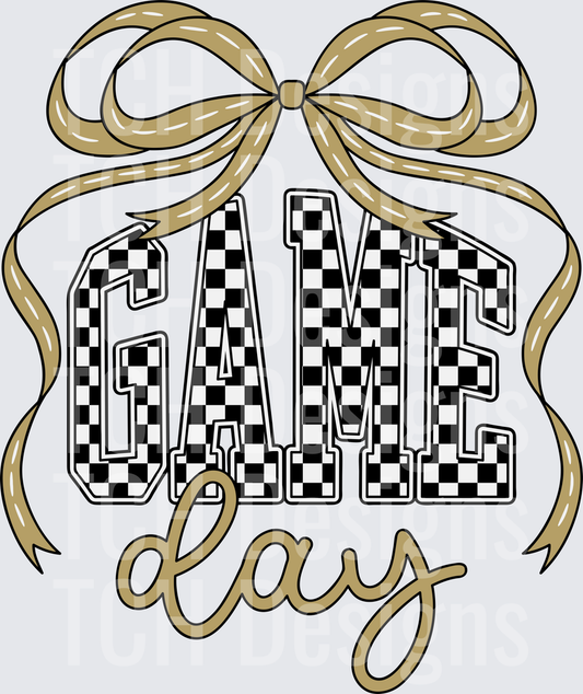 game-day-big-bow-black-gold