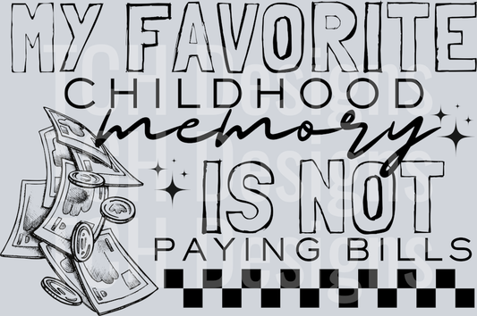 MY FAVORITE CHILDHOOD MEMORY