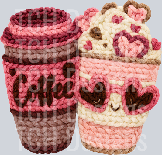 COFFEE VALENTINES FAUX YARN