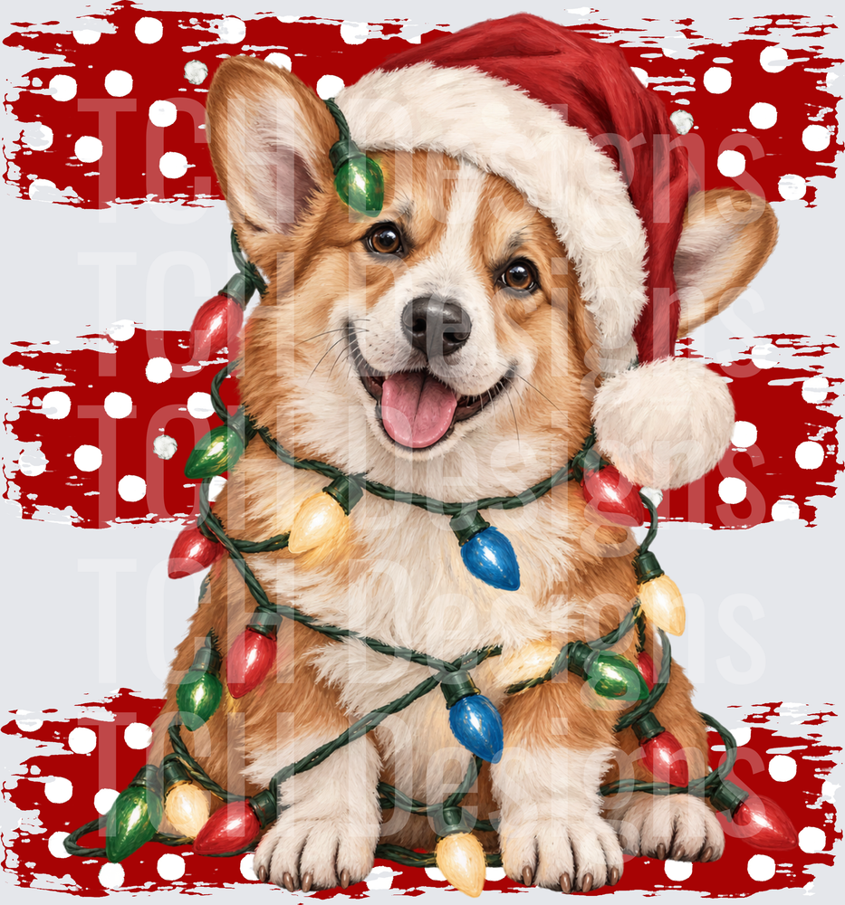 corgi christmas lines