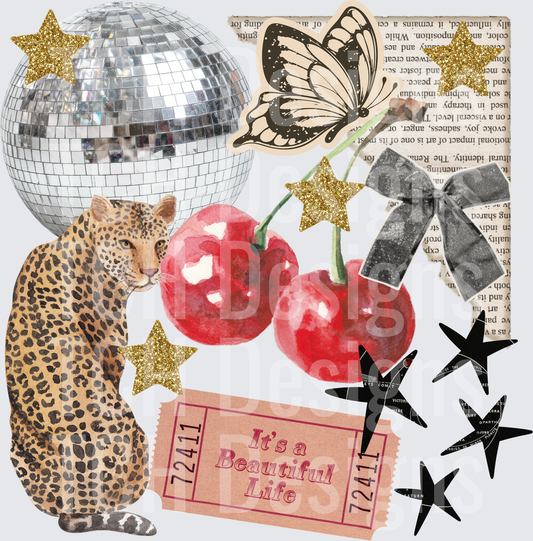 COLLAGE LEOPARD DISCO
