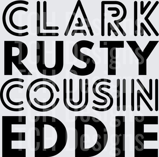 CLARK RUSTY COUSIN EDDIE BLACK
