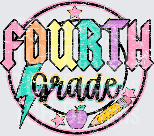 FOURTH GRADE DISTRSEED FRONT