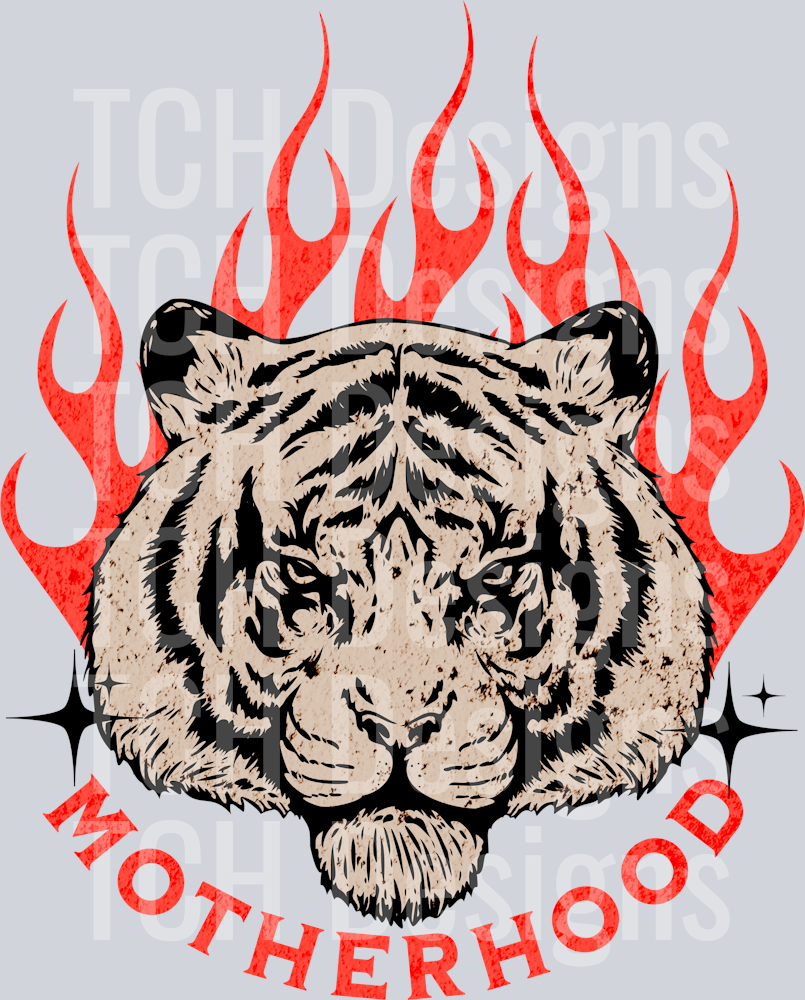 Tiger Fire Edgy  Motherhood