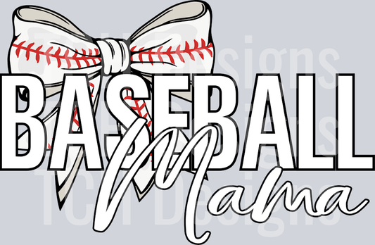 BOW BASEBALL MAMA