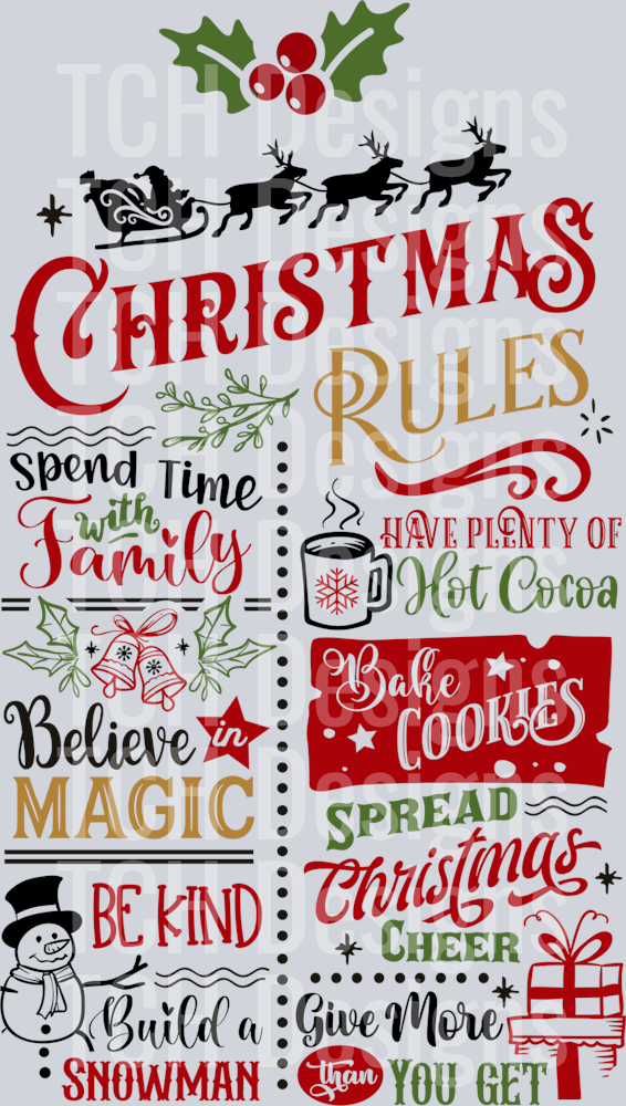 ChristmasRulesKitchenTowel