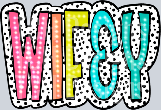 bright doodle dalmation dots