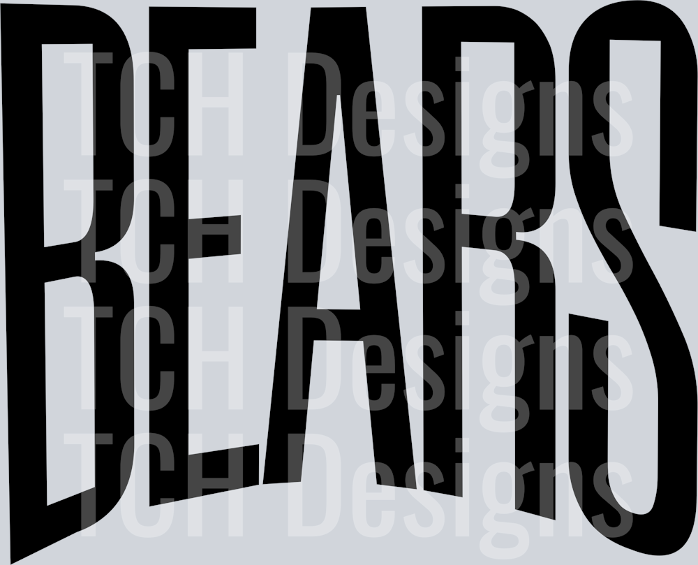 BEARS OVERSIZED BLACK