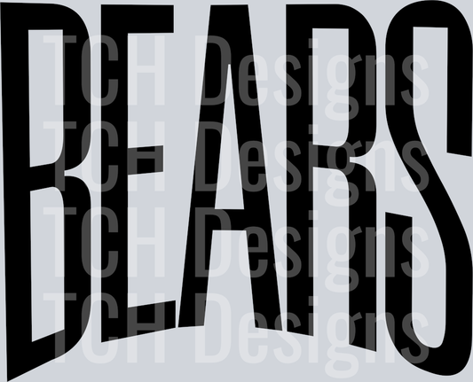 BEARS OVERSIZED BLACK