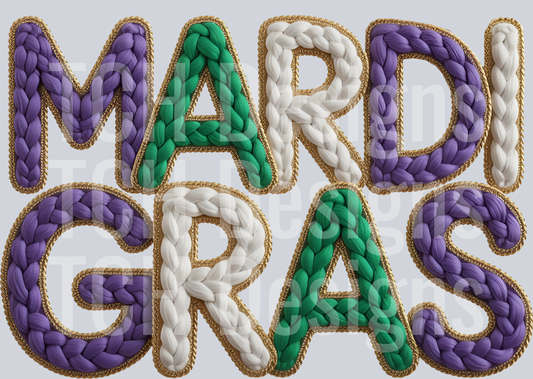 Crochet Mardi Gras Sublimation