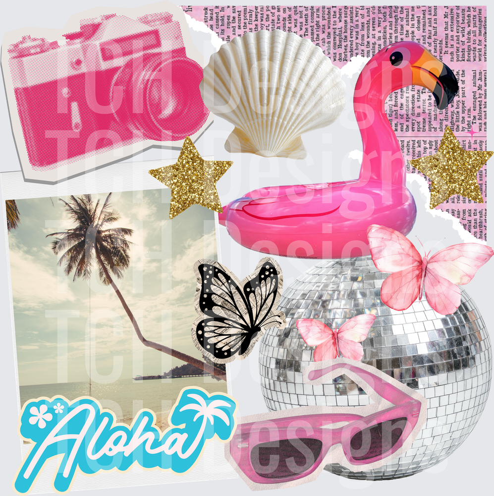 VINTAGE SUMMER COLLAGE