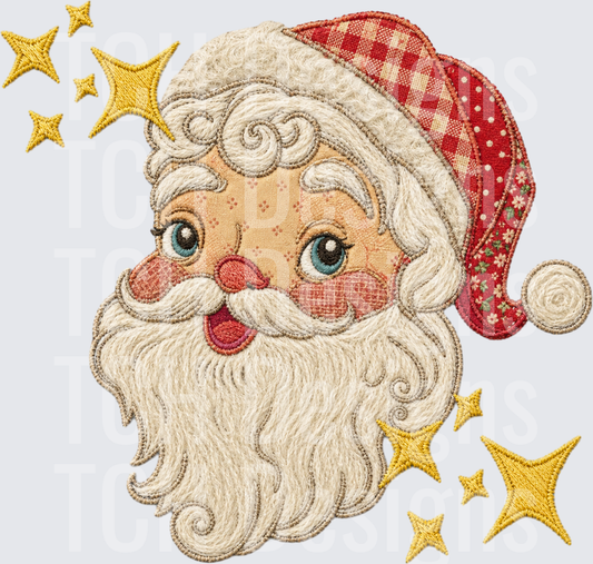 vintage santa patchwork