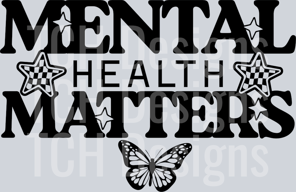 MENTAL HEALTH MATTERS BUTTERFLY FRONT