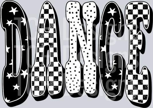 DANCE BLACK CHECKERED