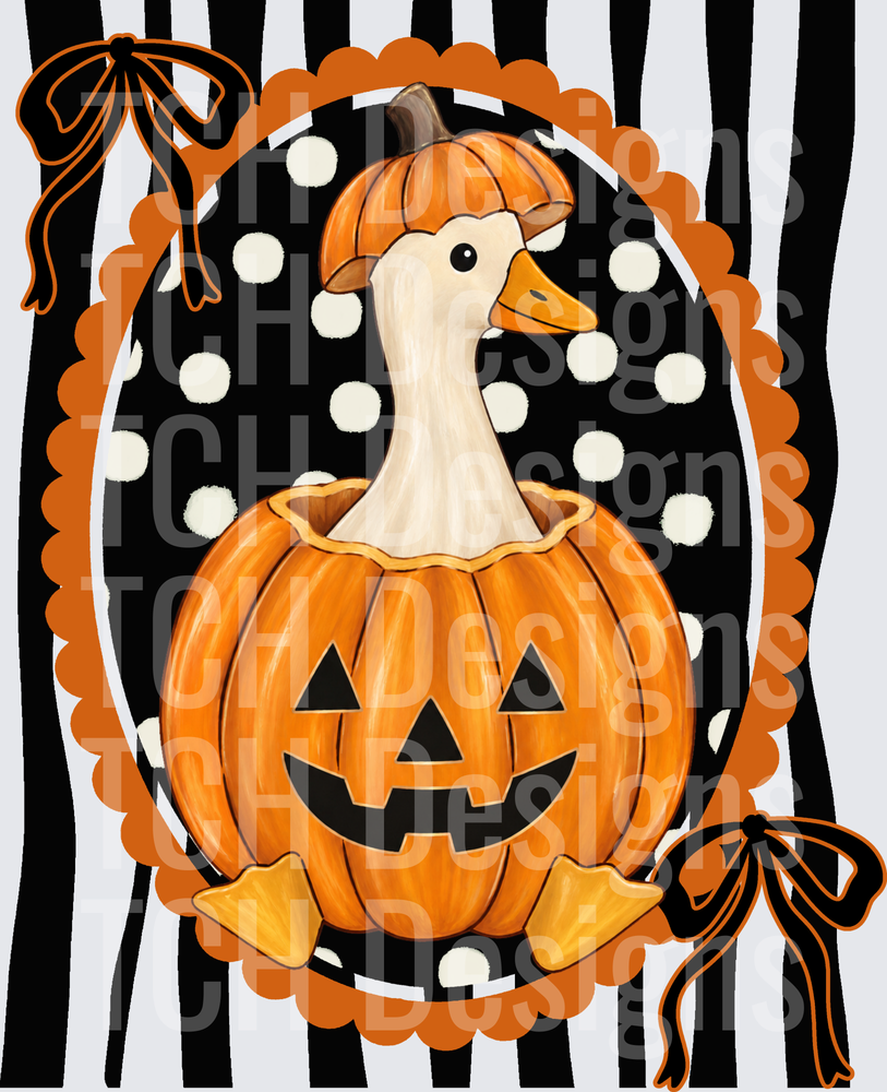 Black Goose Pumpkin Polkadot