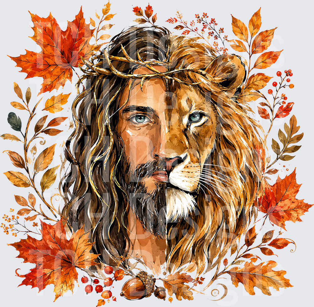 FALL THEME JESUS LION