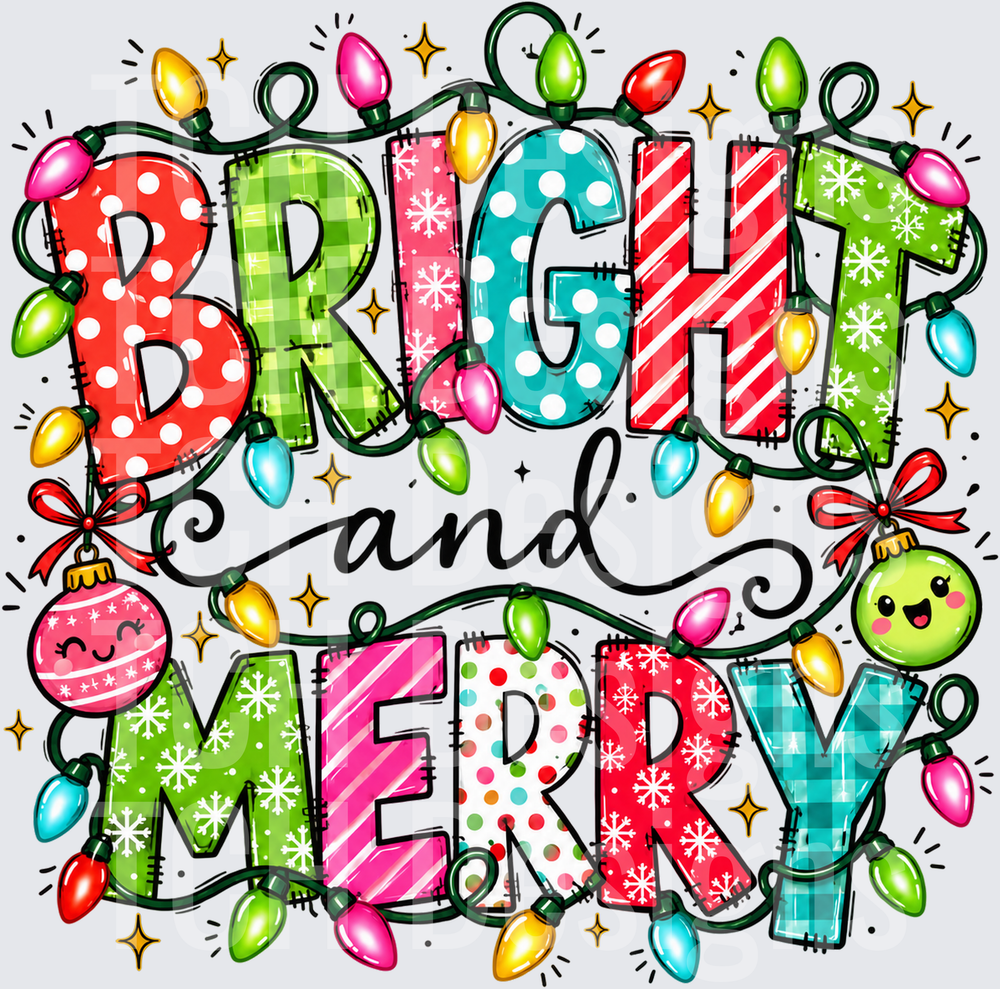 Colorful Bright and Merry