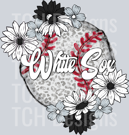 WhiteSoxFloralBaseball