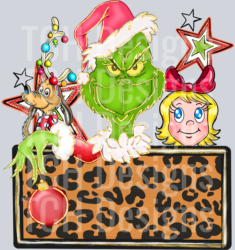 Grinch name plate