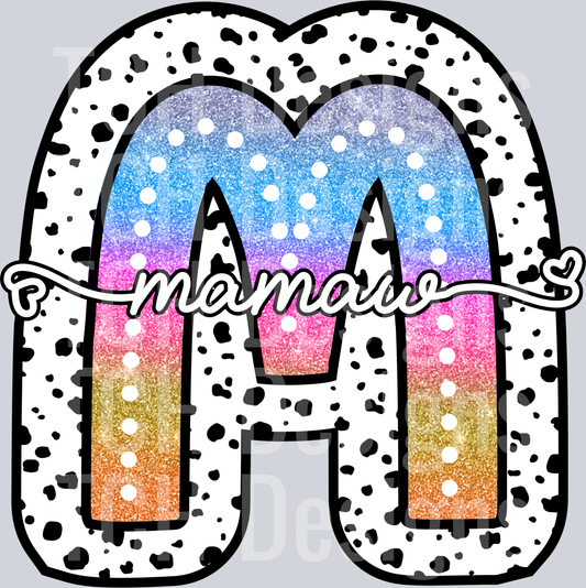 MAMAW-TIE DYE DOTTIE NAMES