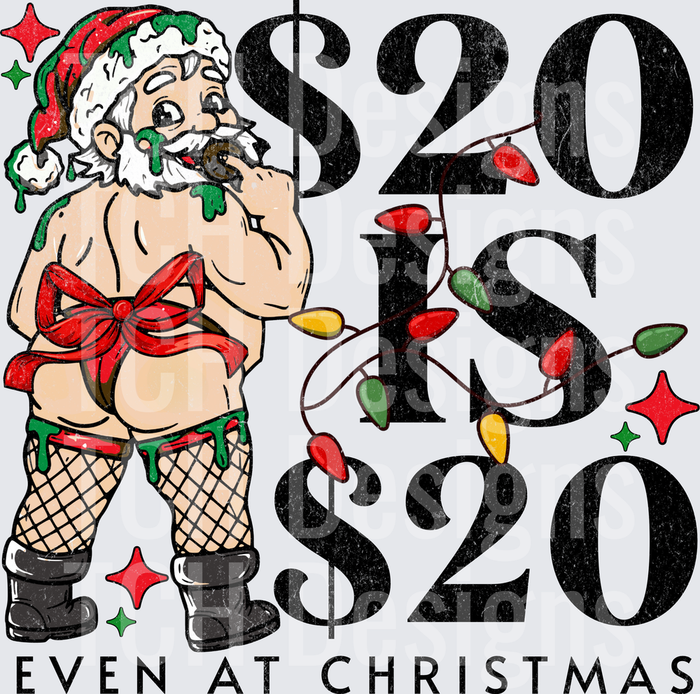 20 IS 20 EVEN AT CHRISTMAS DISTRESSED