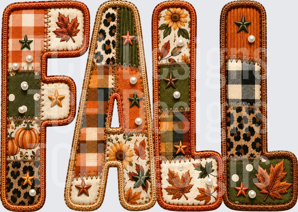 FALL FAUX EMBROIDERY