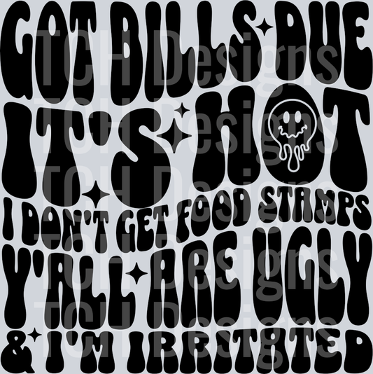 got bills due its hot hwds