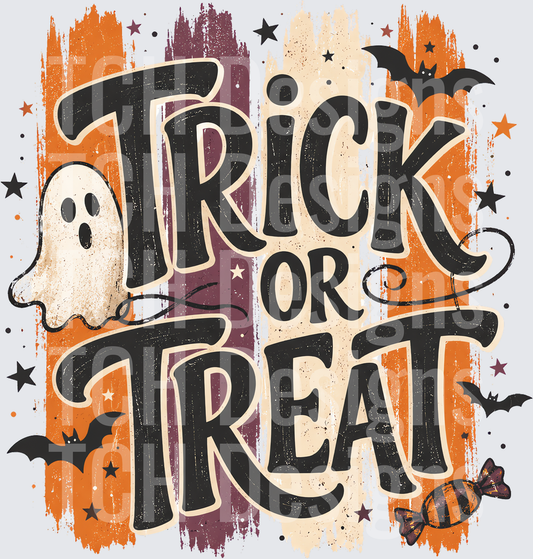 Striped Trick or Treat dark