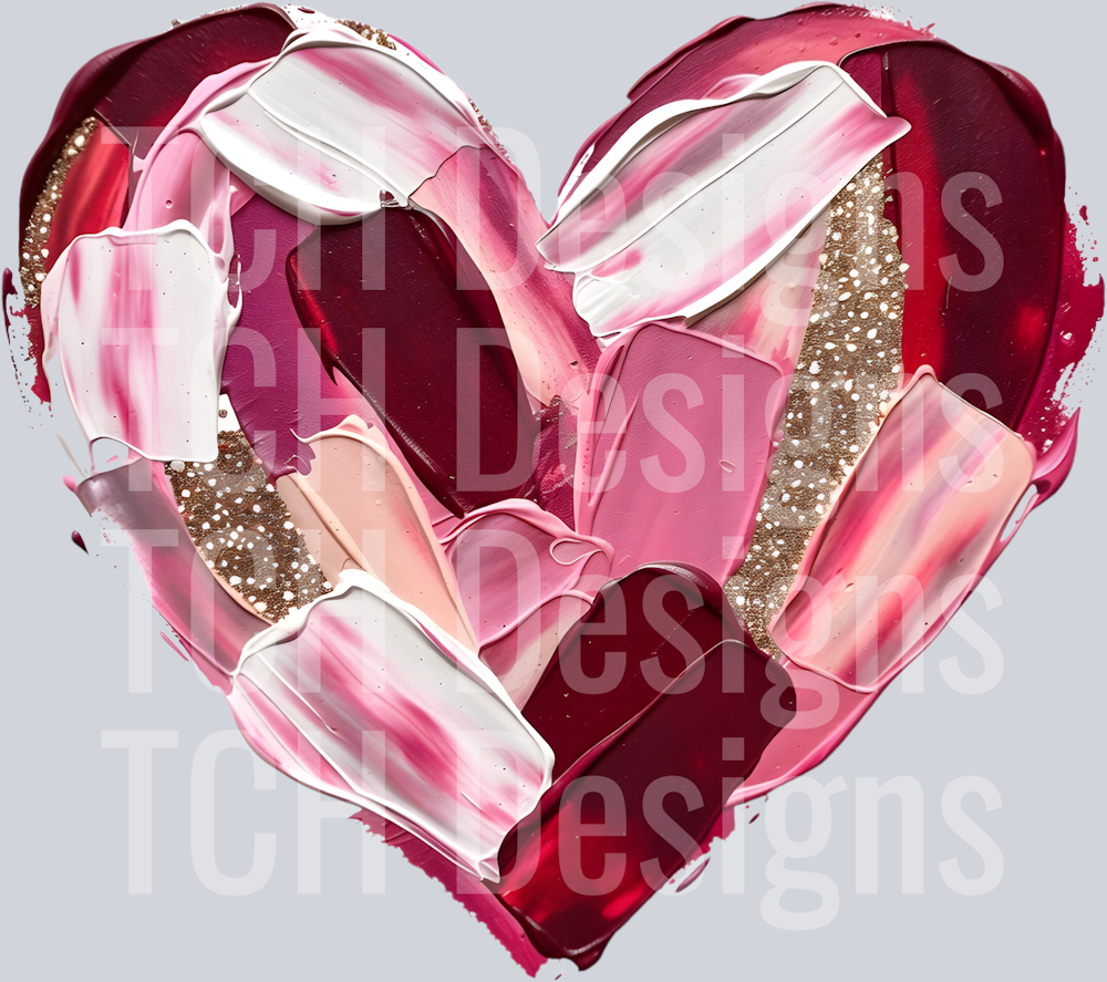 Hand-Painted Heart Valentine's Day