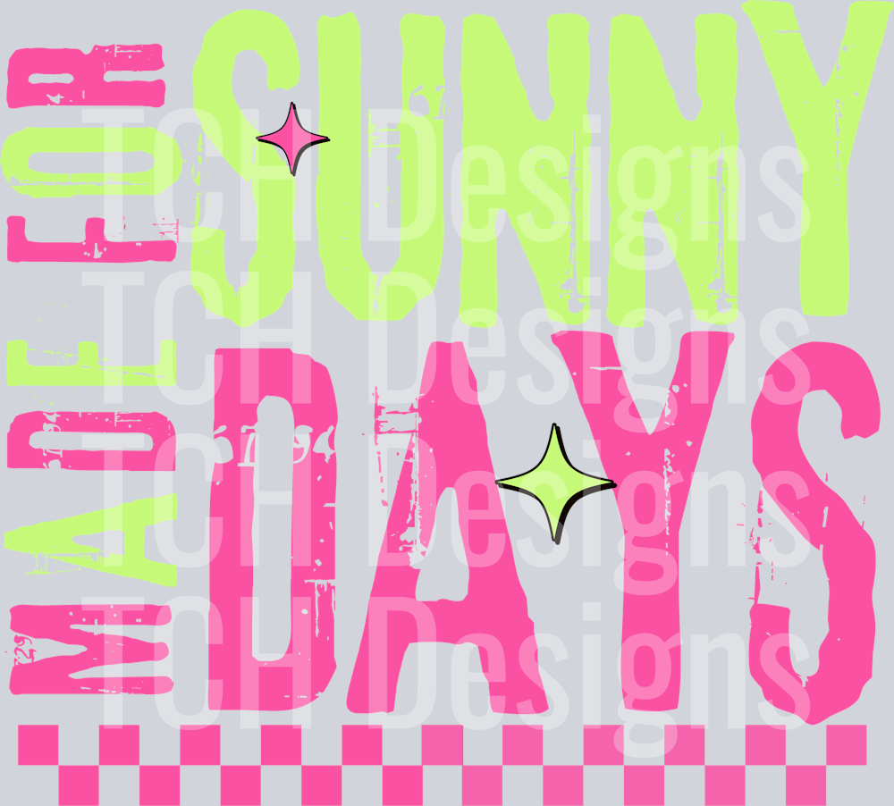 MADE FOR SUNNY DAYS CHECKERED