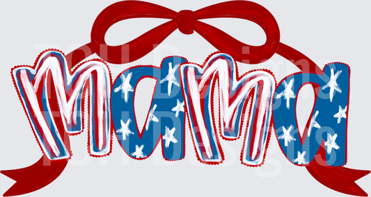 mama patriotic bow