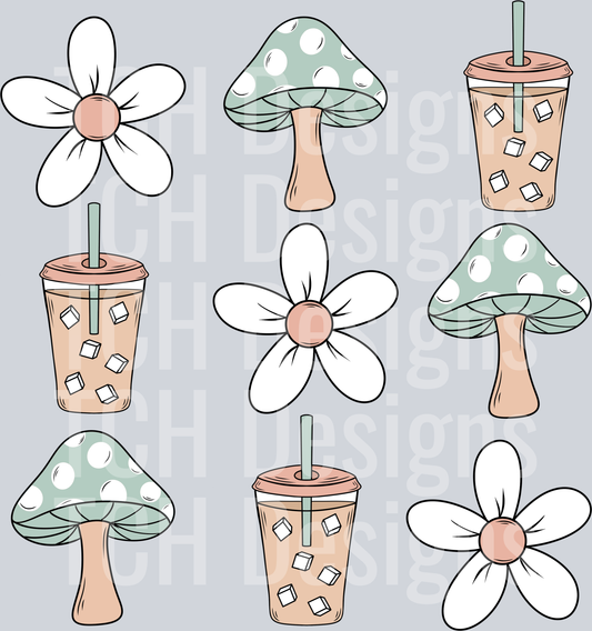 Shroom Coffee Grid