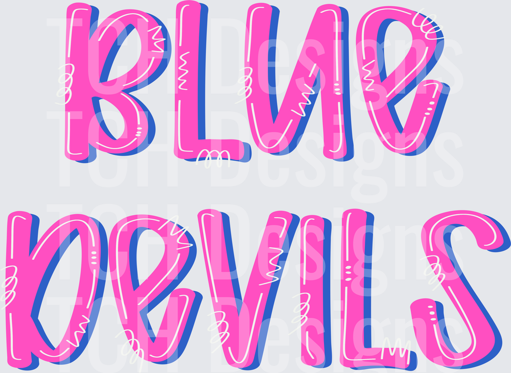 Blue Devils doodle
