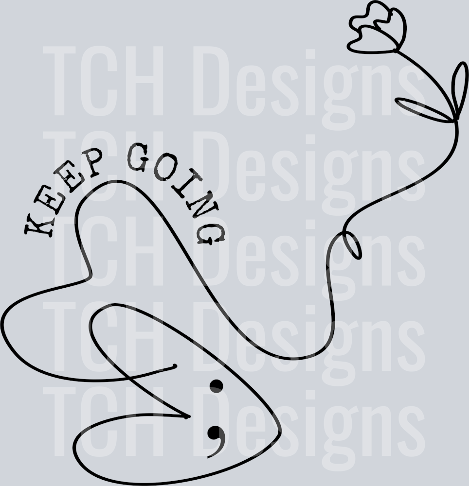 KEEP GOING LINE DRAWING
