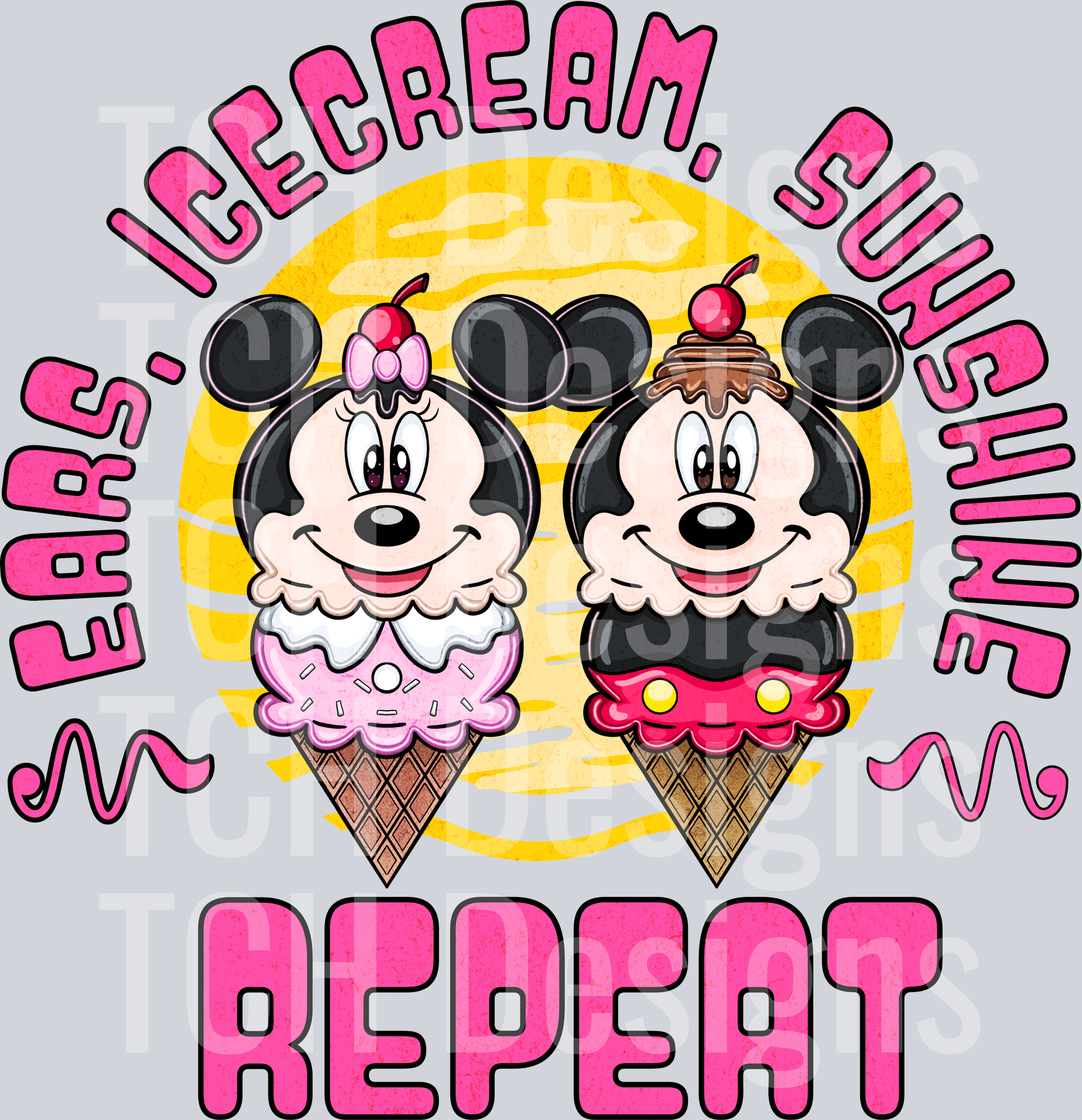 ears icecream sunshine repeat pocket