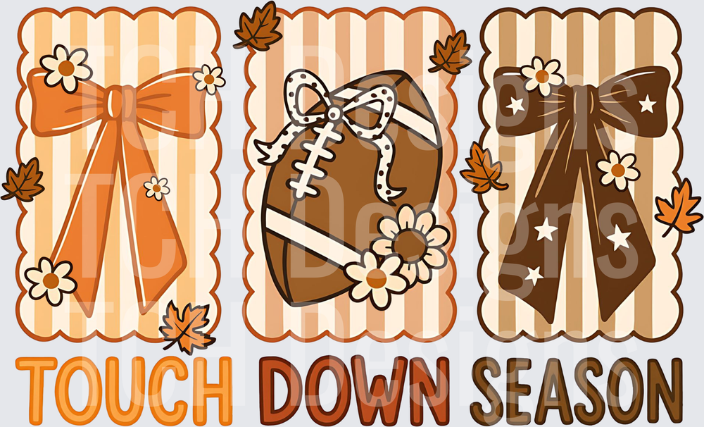 Touchdown Season Bows and Flowers