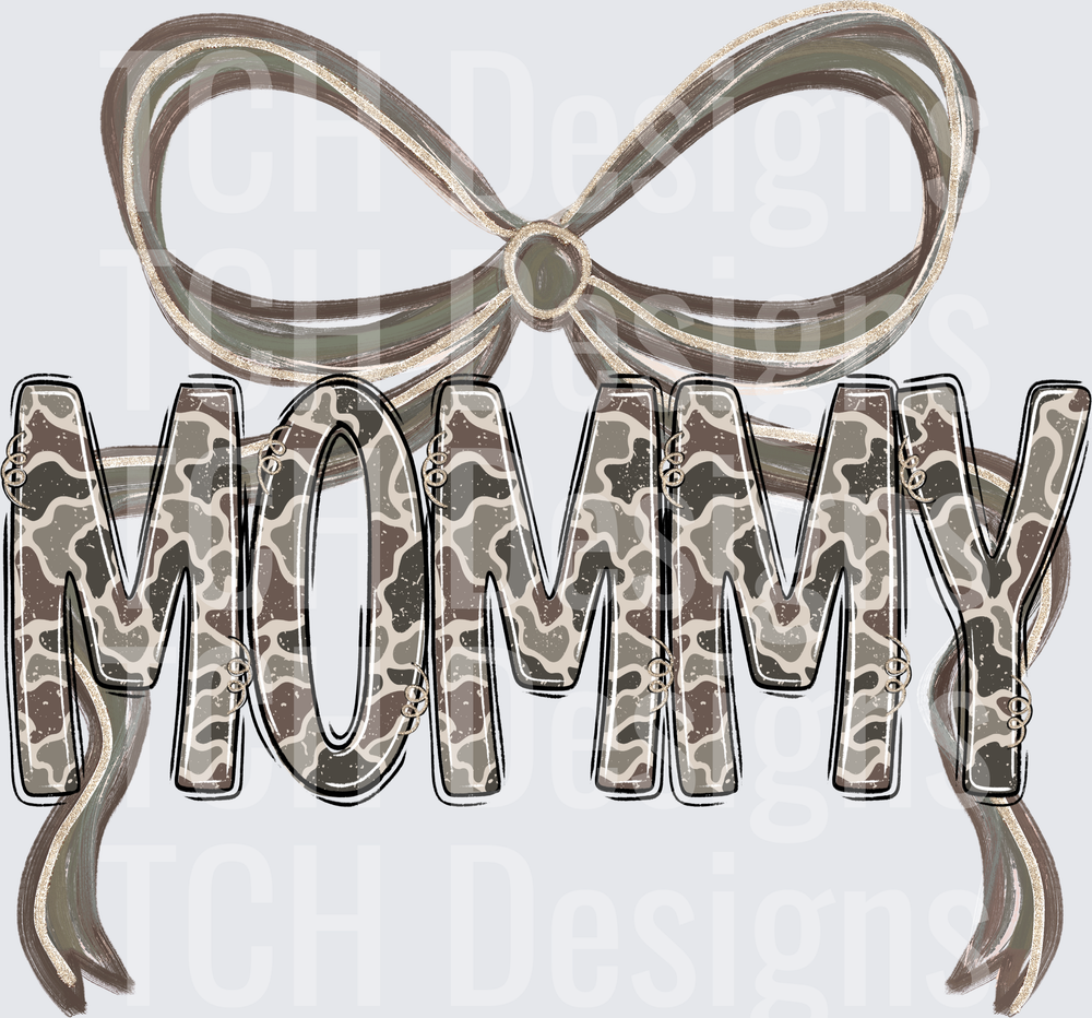 Camo Mommy Bow