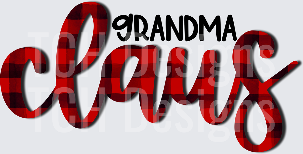 GRANDMA CLAUS PLAID