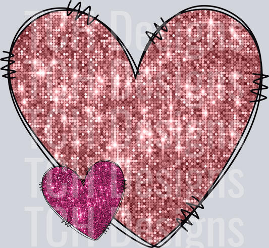 VALENTINES NAMES- BLANK HEARTS